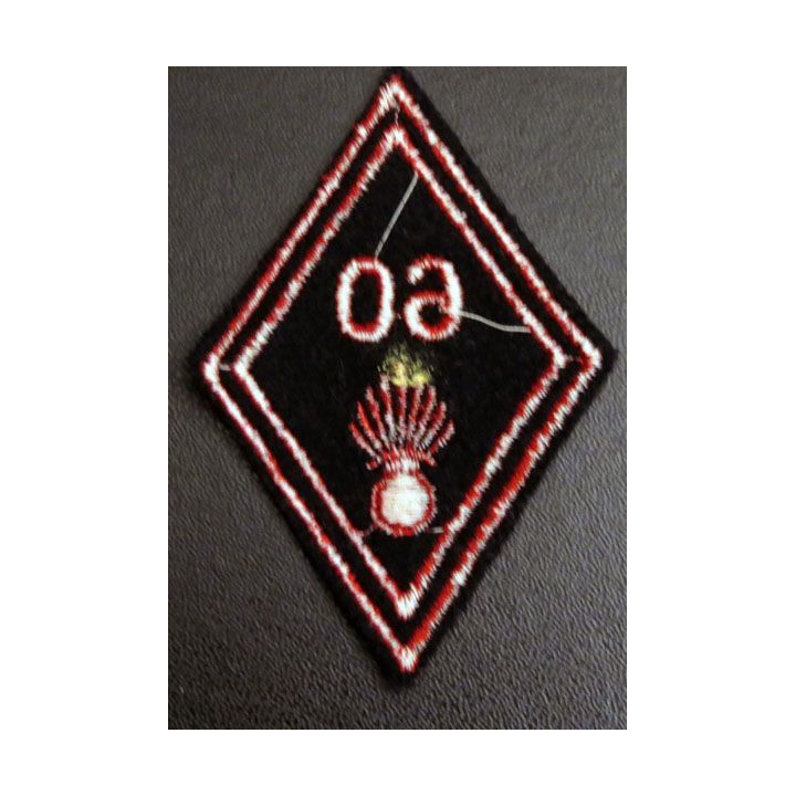 LOSANGE DE BRAS MODÈLE 45 : 60° régiment d'infanterie troupe