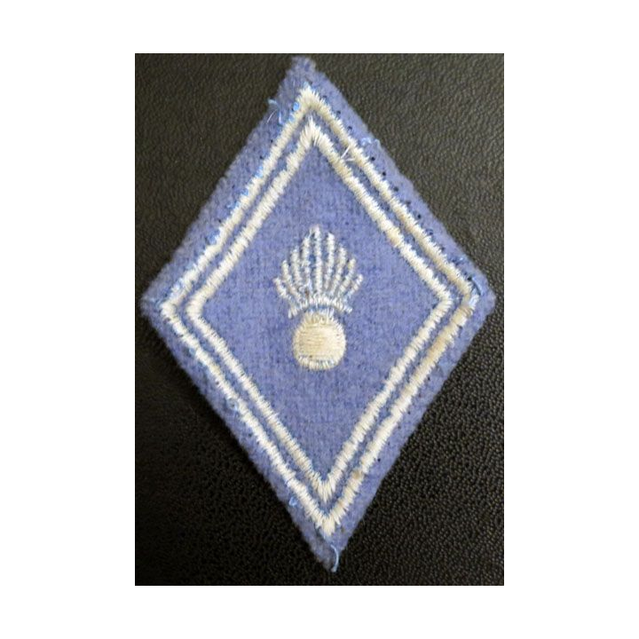 LOSANGE DE BRAS MODÈLE 45 : régiment de matériel troupe bleu clair