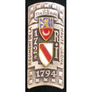 172° RI : 172° RÉGIMENT D'INFANTERIE (D 2053) ÉMAIL