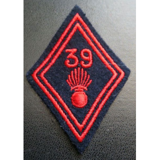 LOSANGE DE BRAS MODÈLE 45 : 39° régiment d'infanterie troupe