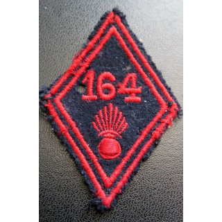 LOSANGE DE BRAS MODÈLE 45 : 164° régiment d'infanterie troupe