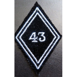 LOSANGE DE BRAS MODÈLE 45 : 43° régiment de transmissions troupe