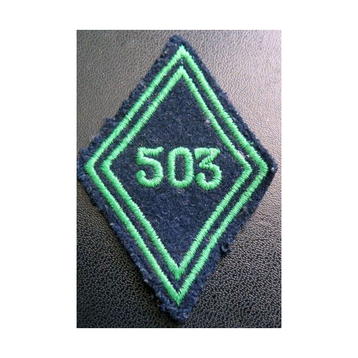 LOSANGE DE BRAS MODÈLE 45 : 503° régiment de chars de combat troupe
