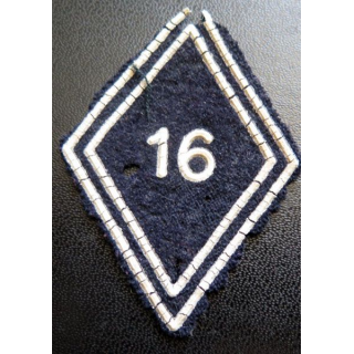 LOSANGE DE BRAS MODÈLE 45 : 16° régiment de dragons troupe