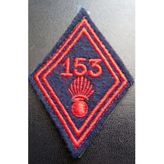 LOSANGE DE BRAS MODÈLE 45 :  153° régiment d'infanterie troupe