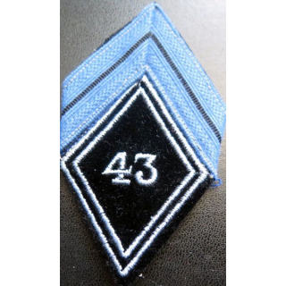 LOSANGE DE BRAS MODÈLE 45 : caporal du 43° régiment transmissions