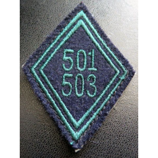 LOSANGE DE BRAS MODÈLE 45 501° 503° régiment de chars de combat troupe