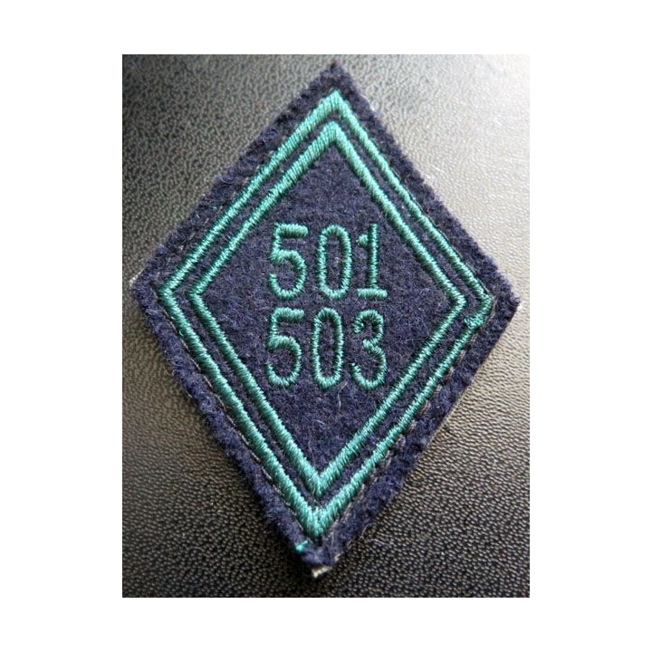 LOSANGE DE BRAS MODÈLE 45 501° 503° régiment de chars de combat troupe