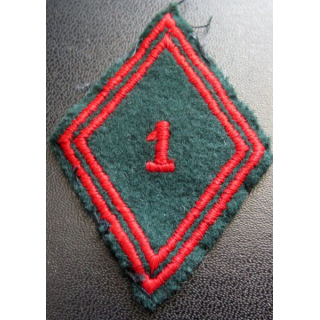 LOSANGE DE BRAS MODÈLE 45 : 1° régiment du train troupe