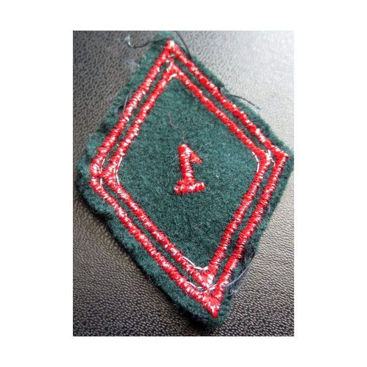 LOSANGE DE BRAS MODÈLE 45 : 1° régiment du train troupe
