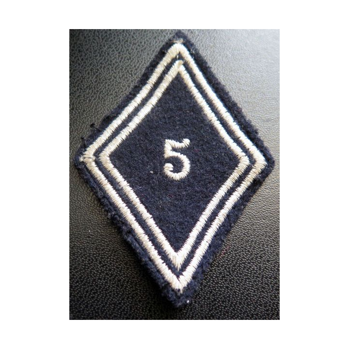 LOSANGE DE BRAS MODÈLE 45 : 5° régiment de dragons troupe