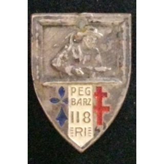 118° RI : 118° RÉGIMENT D'INFANTERIE EMBOUTI PEINT (DRAGO PARIS)