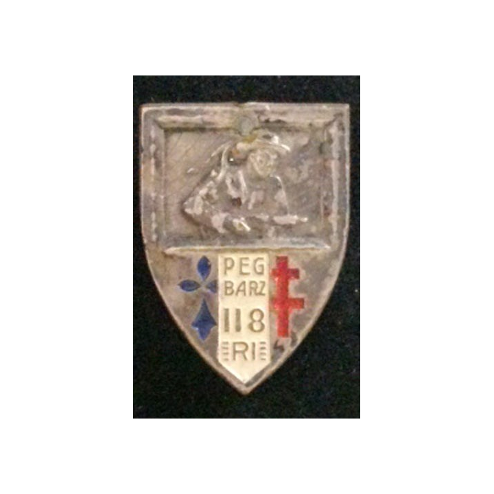 118° RI : 118° RÉGIMENT D'INFANTERIE EMBOUTI PEINT (DRAGO PARIS)