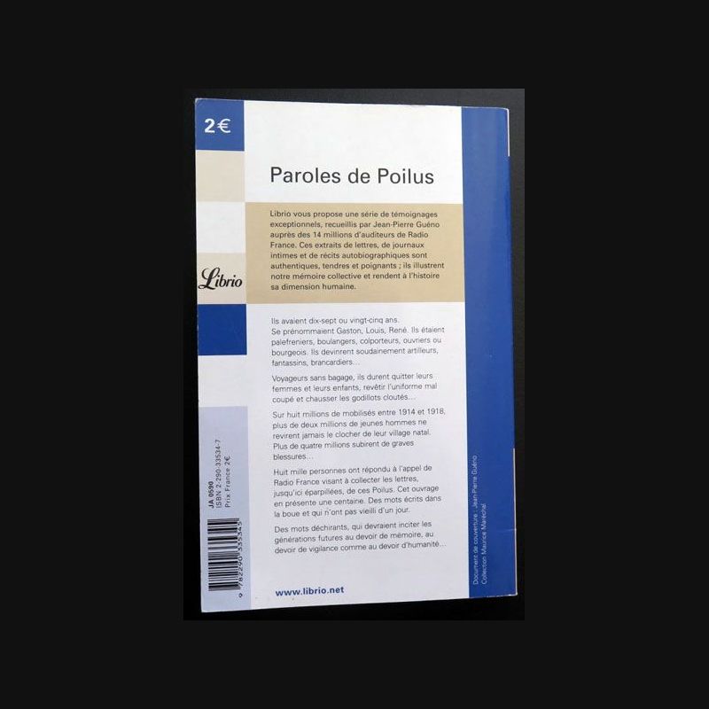 paroles de poilus lettres et carnets du front