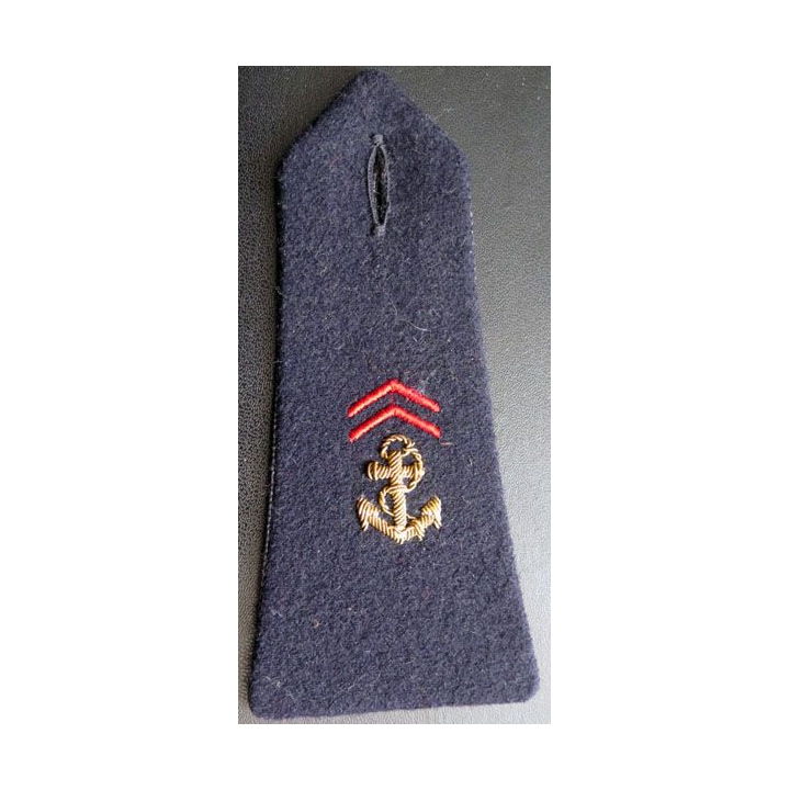 épaulette de soldat des troupes de marine en cannetille