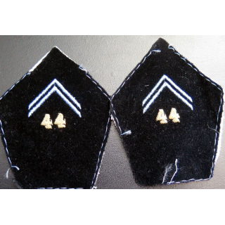 Paire de soutache insigne de col du 44° régiment des transmissions