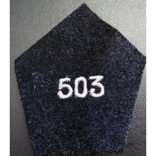 Soutache ( insigne de col ) du 503° régiment de chars de combat 