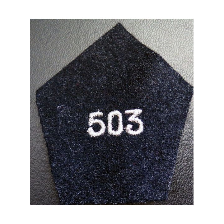 Soutache ( insigne de col ) du 503° régiment de chars de combat 