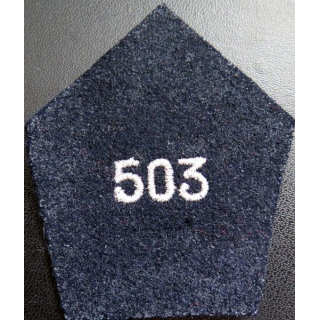 Soutache ( insigne de col ) du 503° régiment de chars de combat