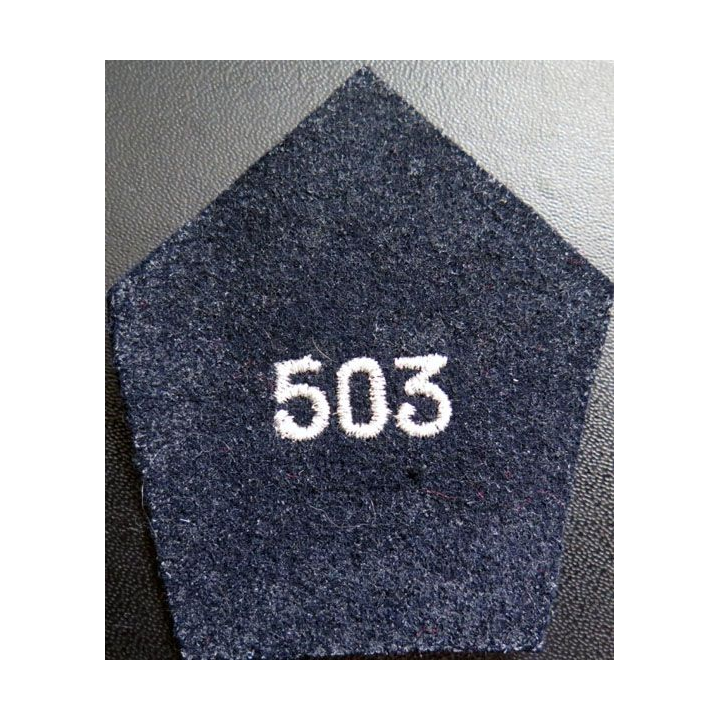 Soutache ( insigne de col ) du 503° régiment de chars de combat