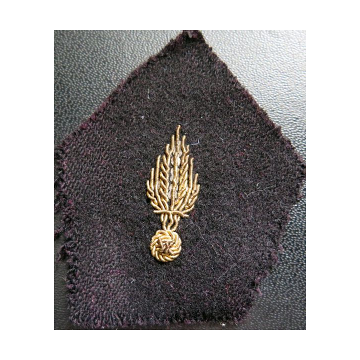 Soutache ( insigne de col ) du corps des experts en cannetille