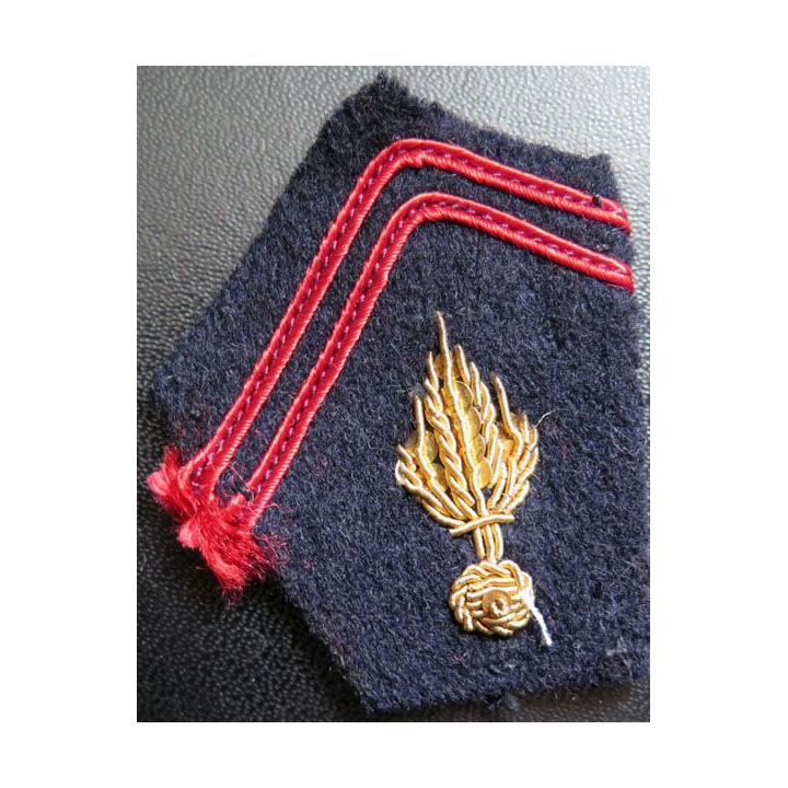 Soutache ( insigne de col ) officier d'infanterie en cannetille