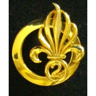 2° REI : 2° RÉGIMENT ÉTRANGER D'INFANTERIE INSIGNE DE BÉRET (4580)