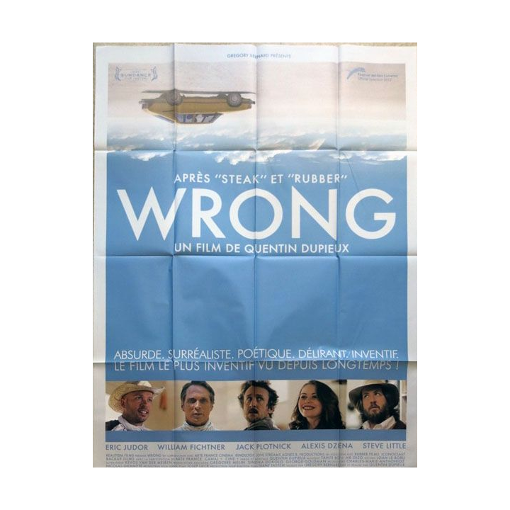 AFFICHE FILM : affiche de cinéma du film "Wrong" dimension 115 x 158 cm (E026)