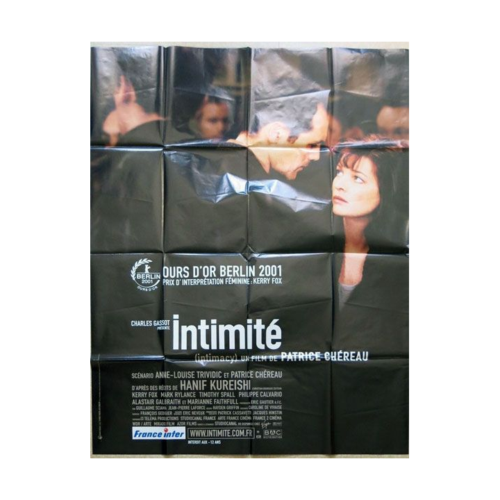 AFFICHE FILM : affiche de cinéma du film "Intimité" 2001 dimension 115 x 158 cm (E027)