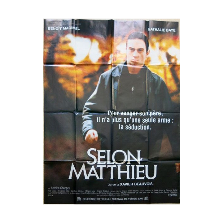 AFFICHE FILM : affiche de cinéma du film "Selon Mathieu" 2001 dimension 115 x 158 cm (E027)