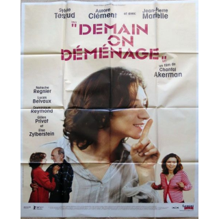 AFFICHE FILM : affiche de cinéma du film "Demain on déménage" 2004 dimension 115 x 158 cm  (E027)