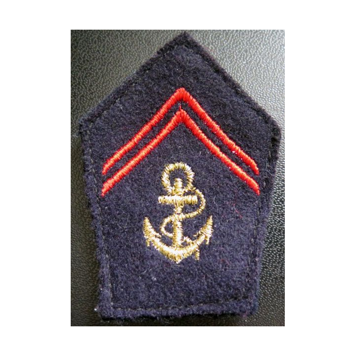 Soutache ( insigne de col ) des cadres des troupes de marine sur crochets