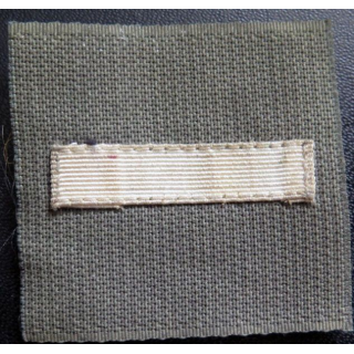 FRANCE : galon argenté de sous-Lieutenant sur Velcro