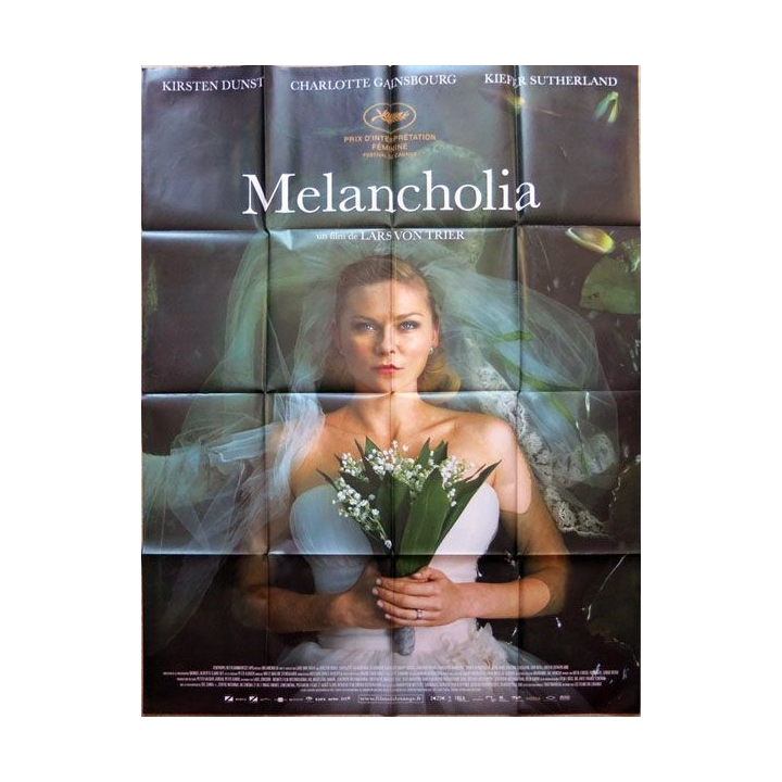 AFFICHE FILM : affiche de cinéma du film "Melancholia" dimension 115 x 158 cm (E028)