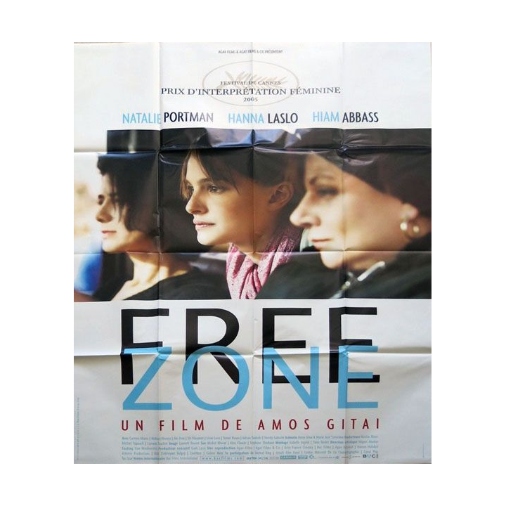 AFFICHE FILM : affiche de cinéma du film "Free zone" de 2005 dimension 115 x 158 cm (E029)