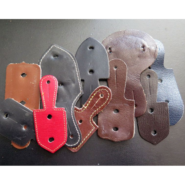 lot de 10 supports d'insignes en cuir (2)