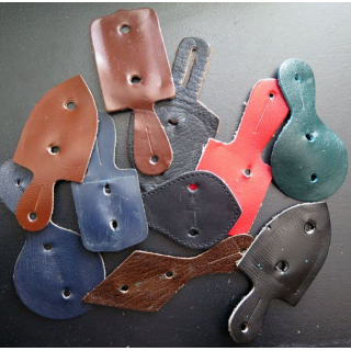 lot de 10 supports d'insignes en cuir (4)
