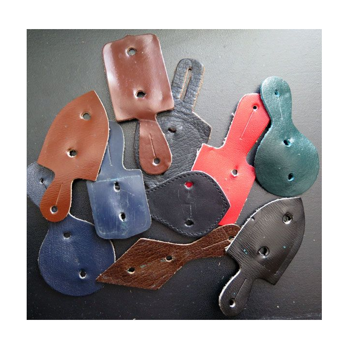lot de 10 supports d'insignes en cuir (4)