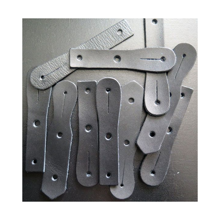 lot de 10 supports d'insignes en cuir (9)