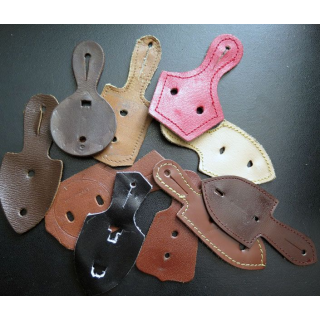lot de 10 supports d'insignes en cuir (10)