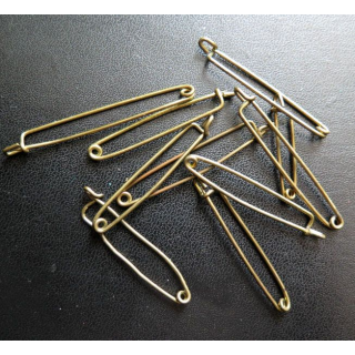 MILITARIA : lot de 10 épingles pour insignes diverses dimensions