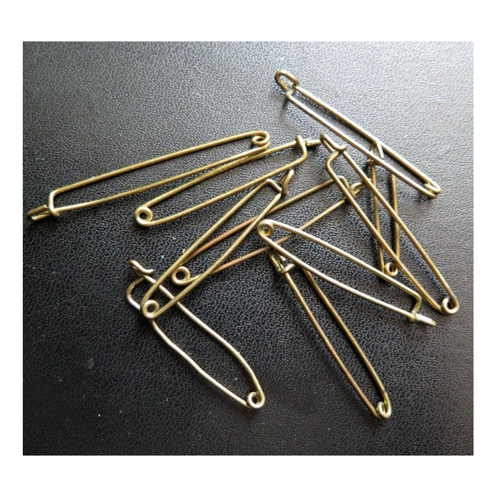 MILITARIA : lot de 10 épingles pour insignes diverses dimensions