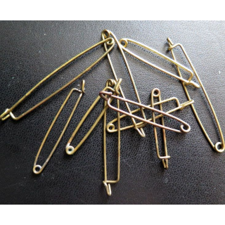 MILITARIA : lot de 10 épingles pour insignes diverses dimensions