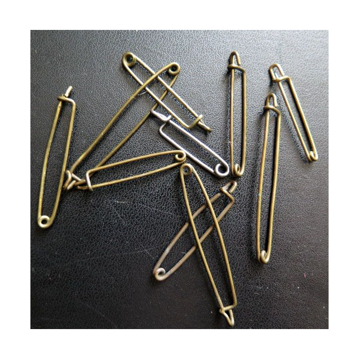 MILITARIA : lot de 10 épingles pour insignes diverses dimensions