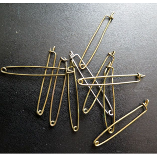 MILITARIA : lot de 10 épingles pour insignes diverses dimensions