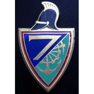 7° RG insigne du 7° Régiment du génie  de fabrication Drago H. 214