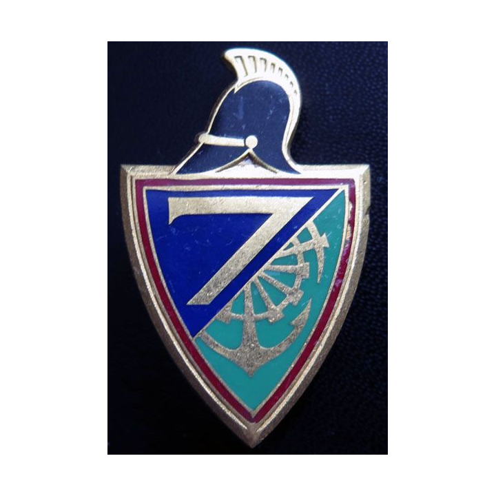 7° RG insigne du 7° Régiment du génie  de fabrication Drago H. 214