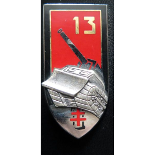 13° RG : insigne du 13° Régiment du génie de fabrication BOUSSEMART H. 873