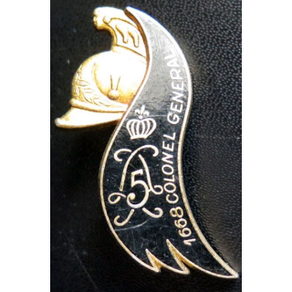 insigne du 5° régiment de dragons de fabrication Delsart Sens G. 2058