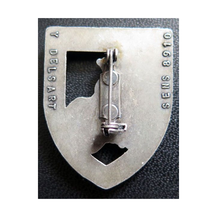 Insigne métallique du 30° régiment de dragons fabrication Delsart